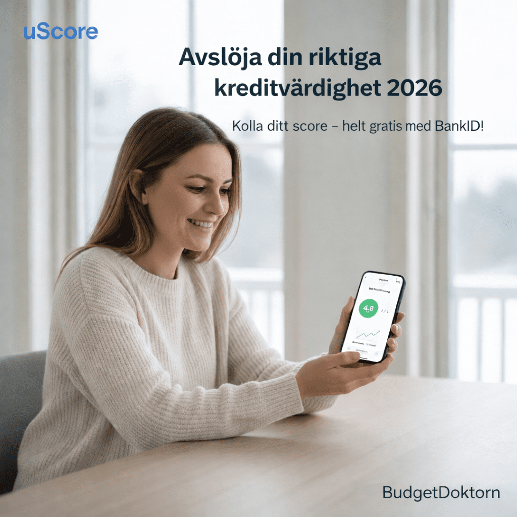 uScore Omdöme 2026 - Se din kreditvärdighet gratis
